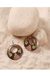 Hand Painted Wooden Earrings